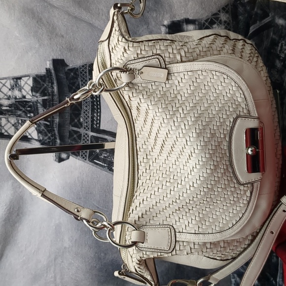 Coach Kristen woven hobo 19312 - Picture 3 of 17